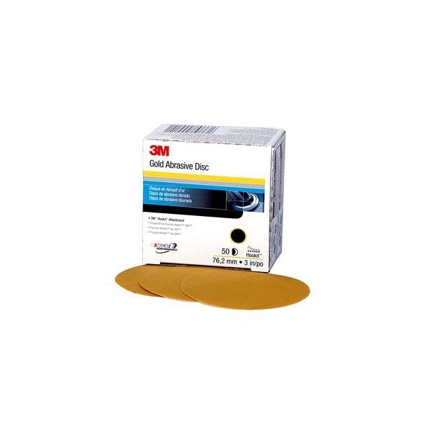 P100 3" HOOKIT GOLD- 50/BX